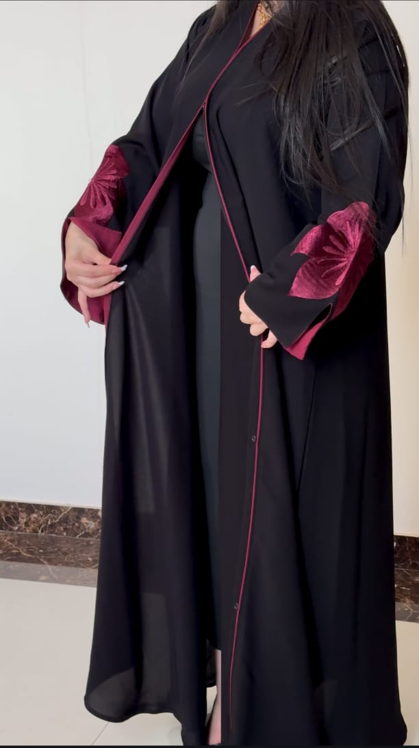 عباية نرجس - وردة عنابي