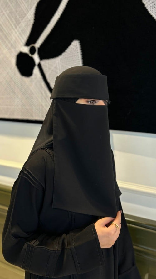 نقاب إسلامي طويل ربط
