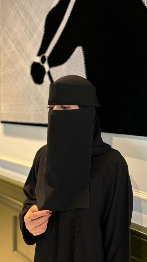 نقاب إسلامي طويل ربط
