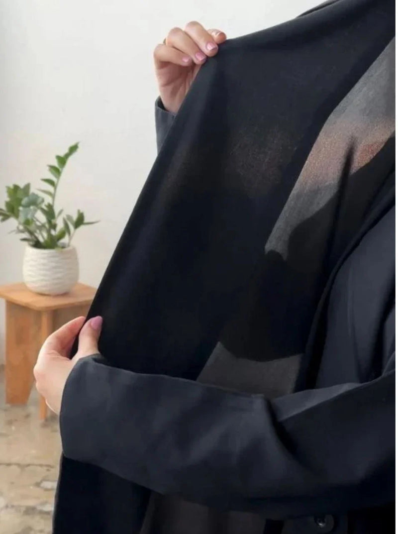 طرحه شيفون مبطنه قطن على الاطراف