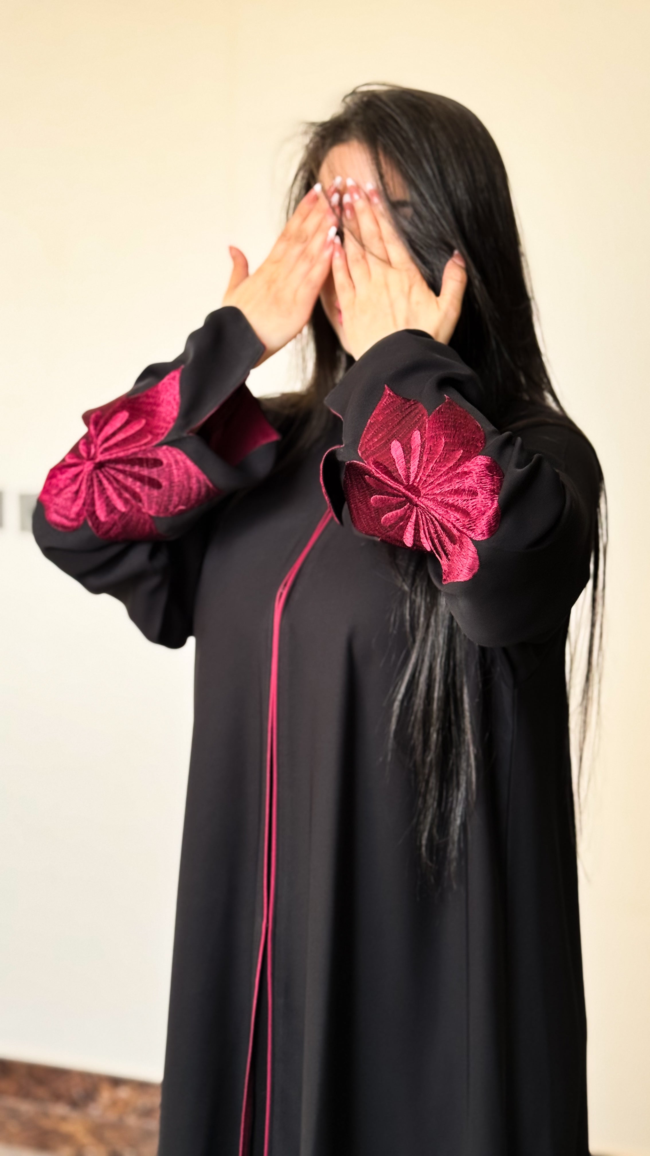 عباية نرجس - وردة عنابي